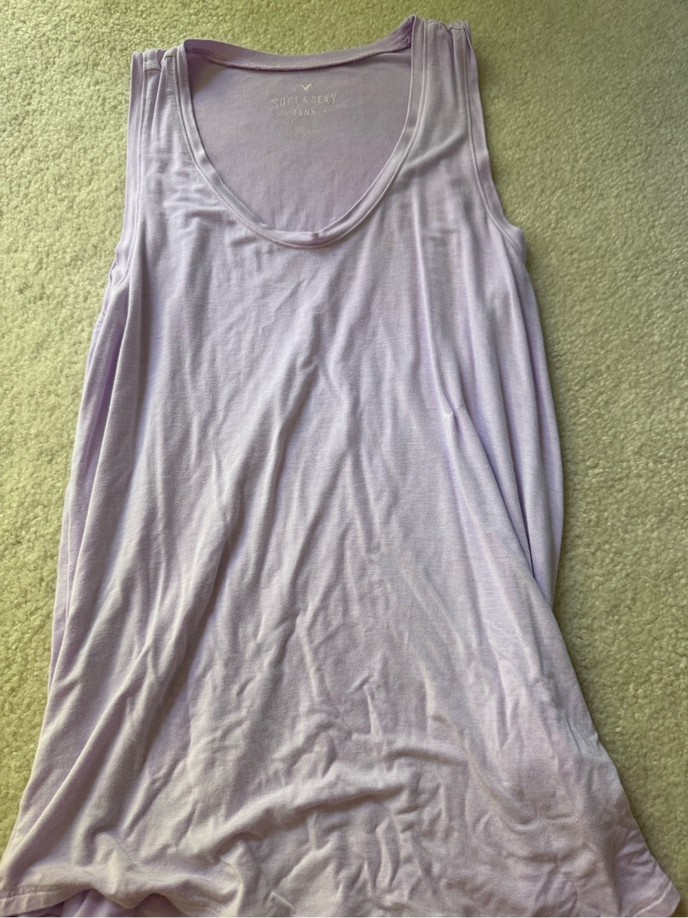 Soft & Sexy Lavender Scoop Neck Tank Top by Aerie